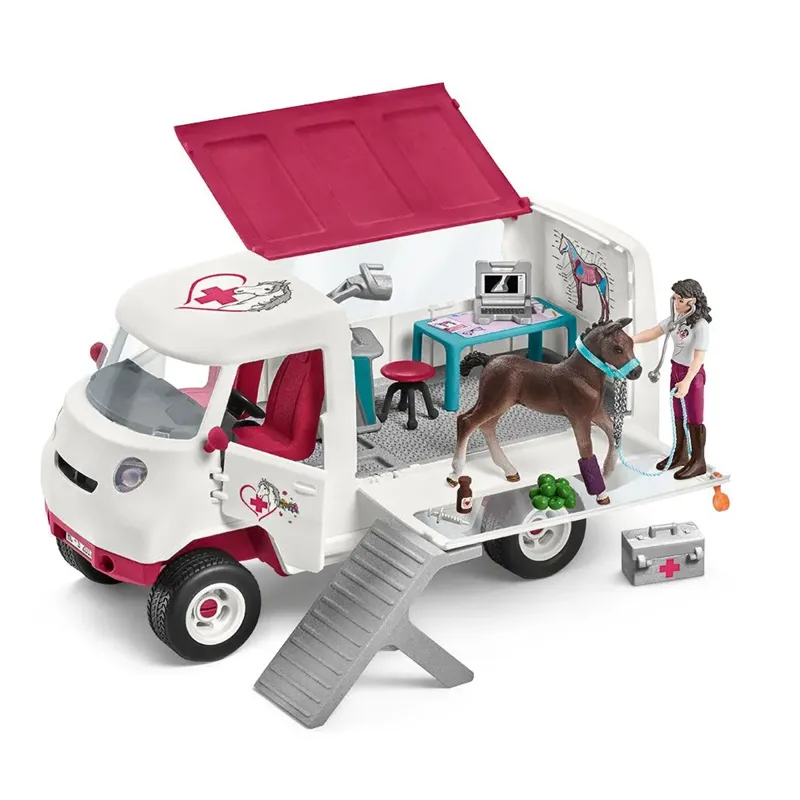Schleich Mobile Vet with Hanoverian Foal
